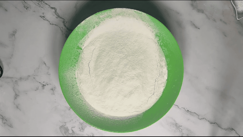 Sift in the dry ingredients.