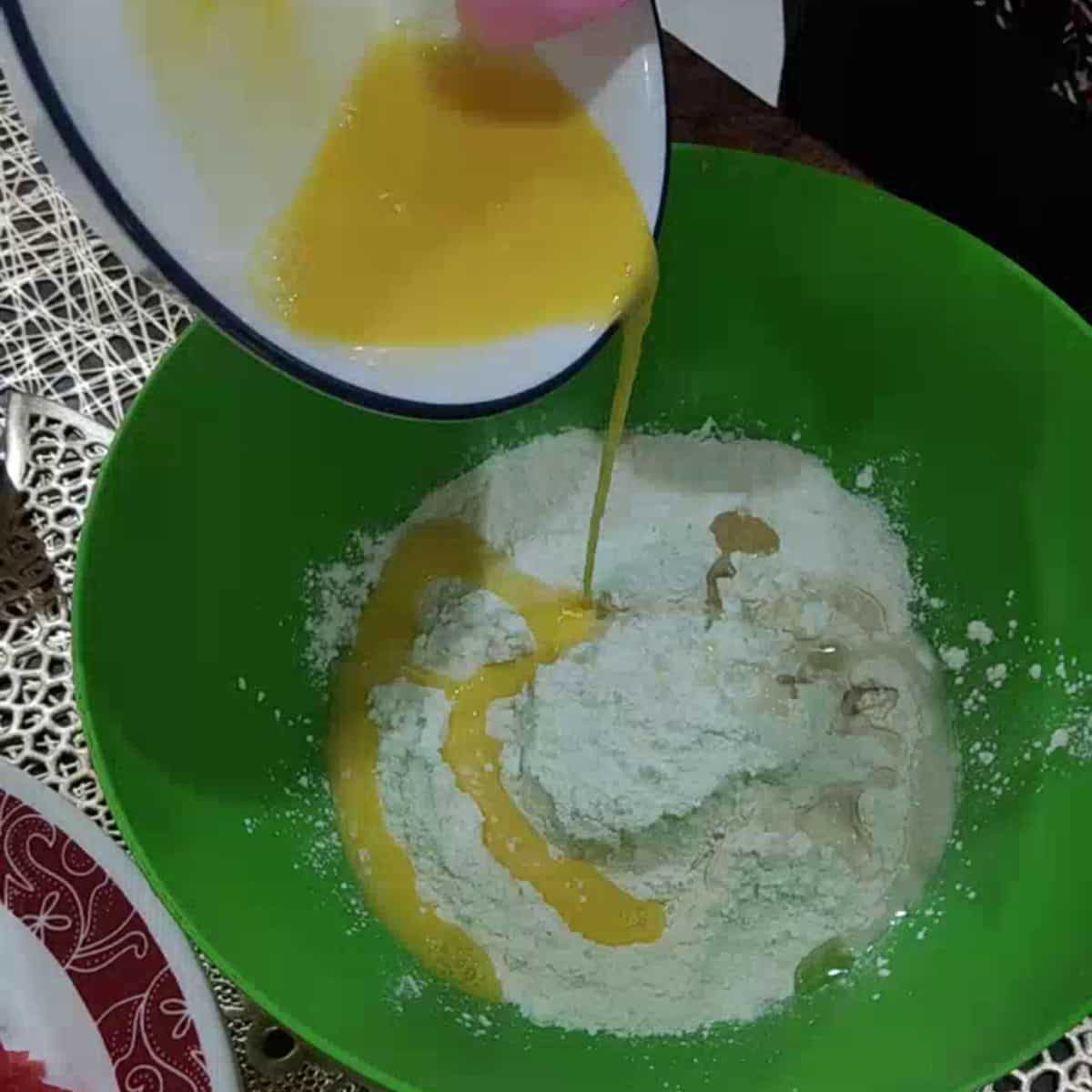 steps to make keema naan dough or Minced filled bread dough at home