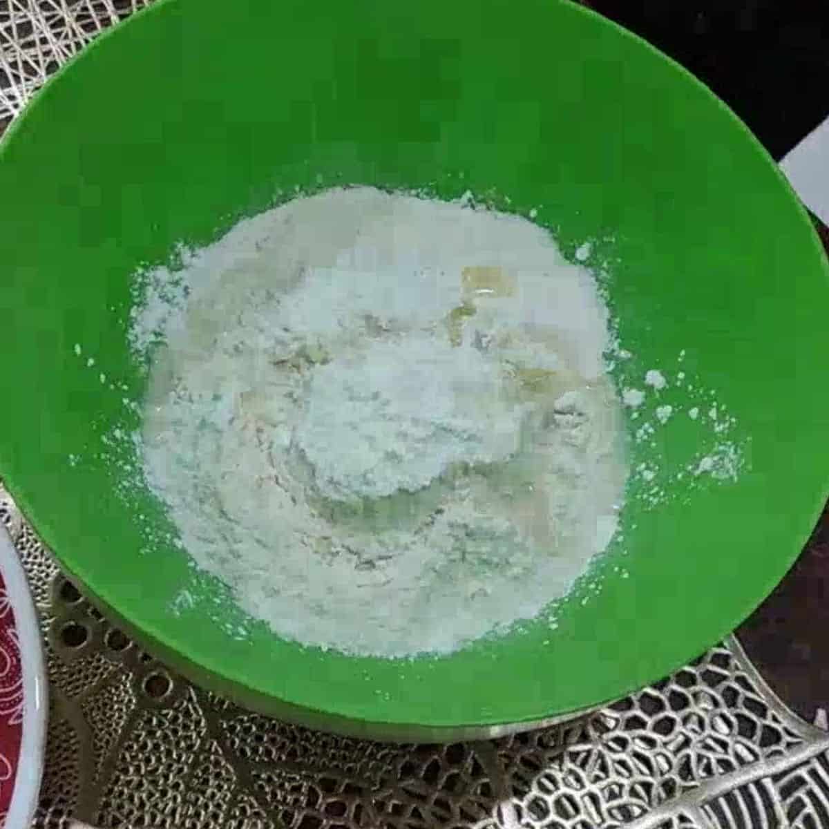steps to make keema naan dough or Minced filled bread dough at home