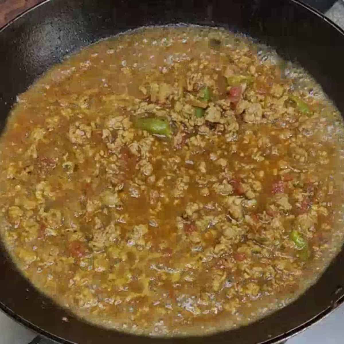 steps to make keema for stuffed naan at home