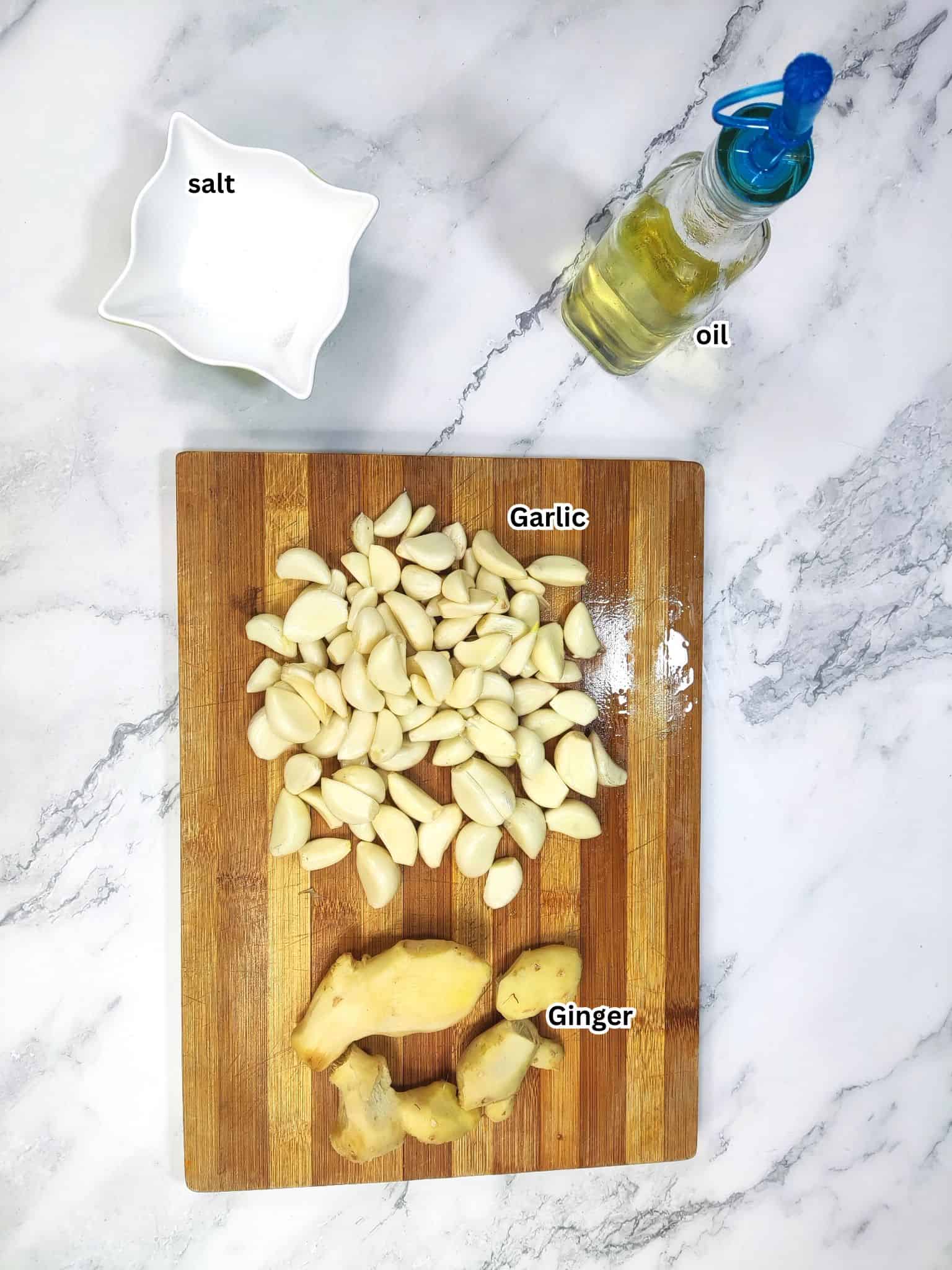 Ginger Garlic paste ingredients