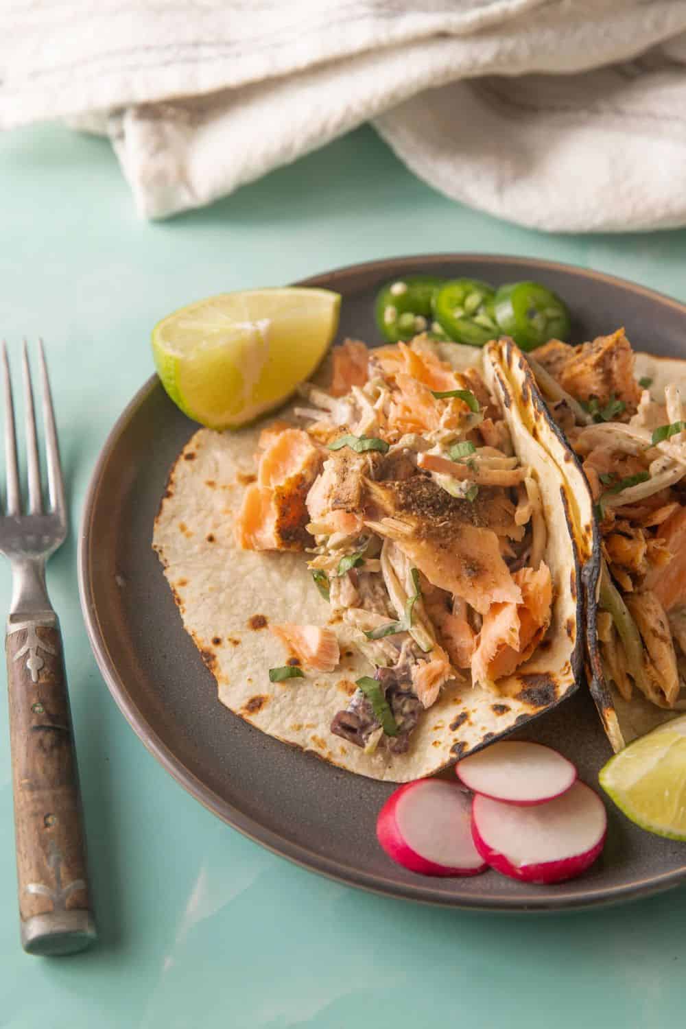 15 Minute Salmon Tacos