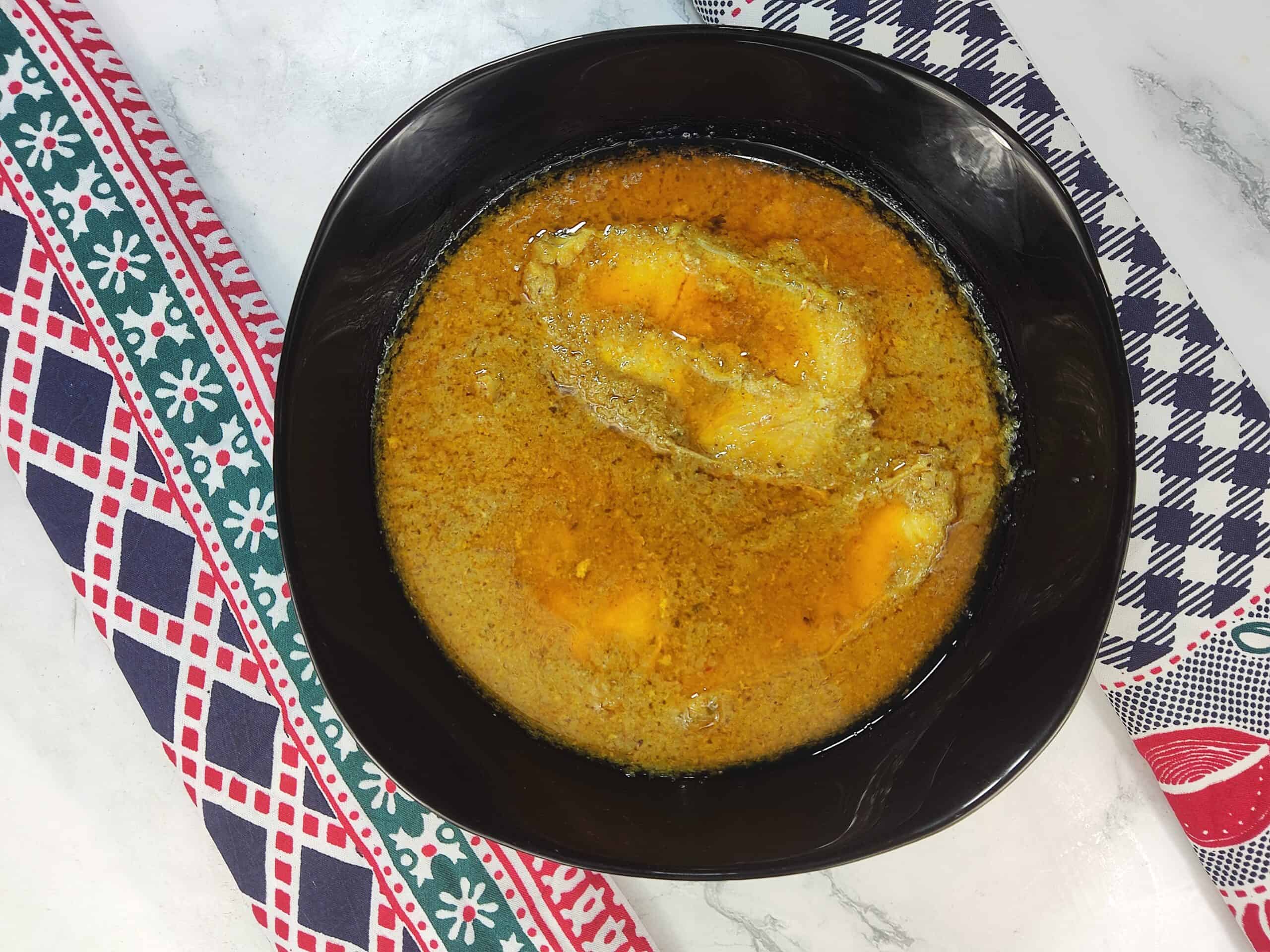 Your delicious, Traditional Fish Curry is ready to serve!