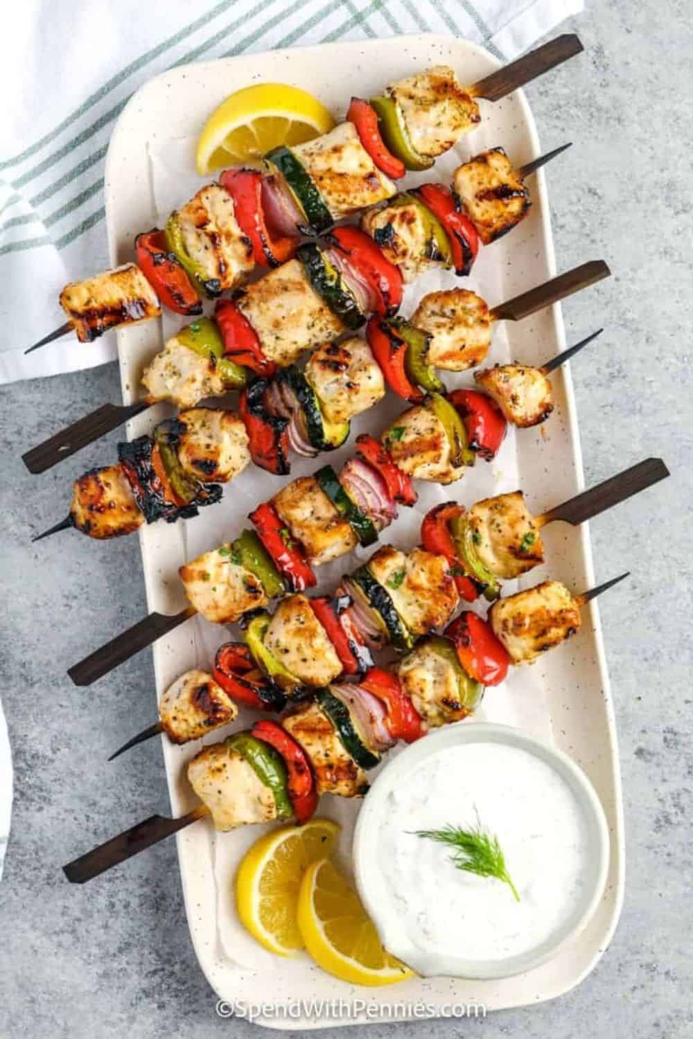 Greek Chicken Kabobs