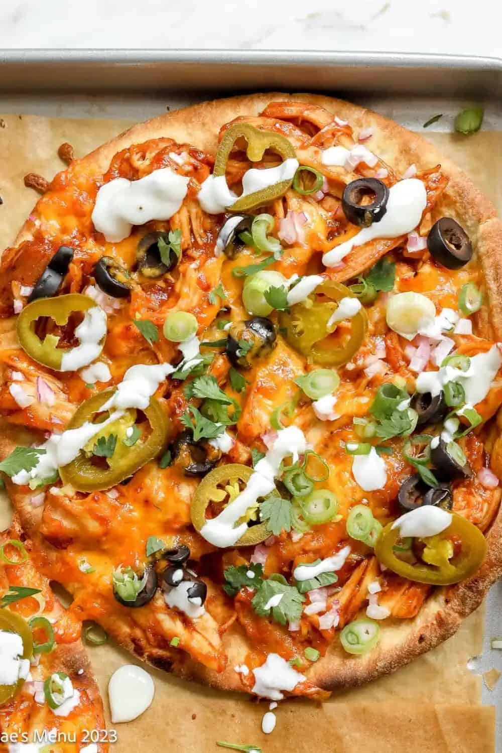 Barbecue Chicken Flatbread