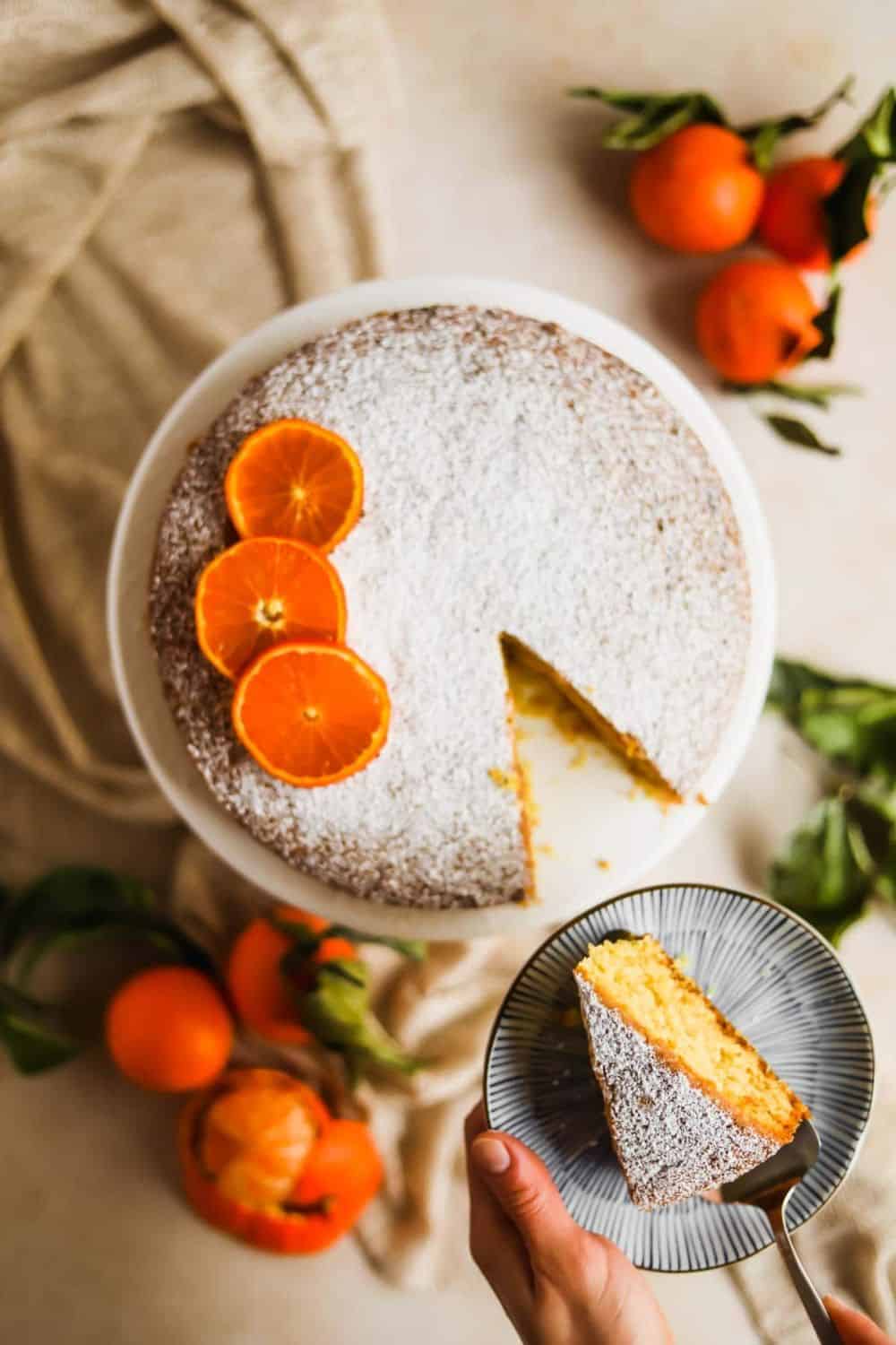 clementine olive oil cake Italian-inspired moist tender extra virgin olive oil citrus rustic single-layer keeps well