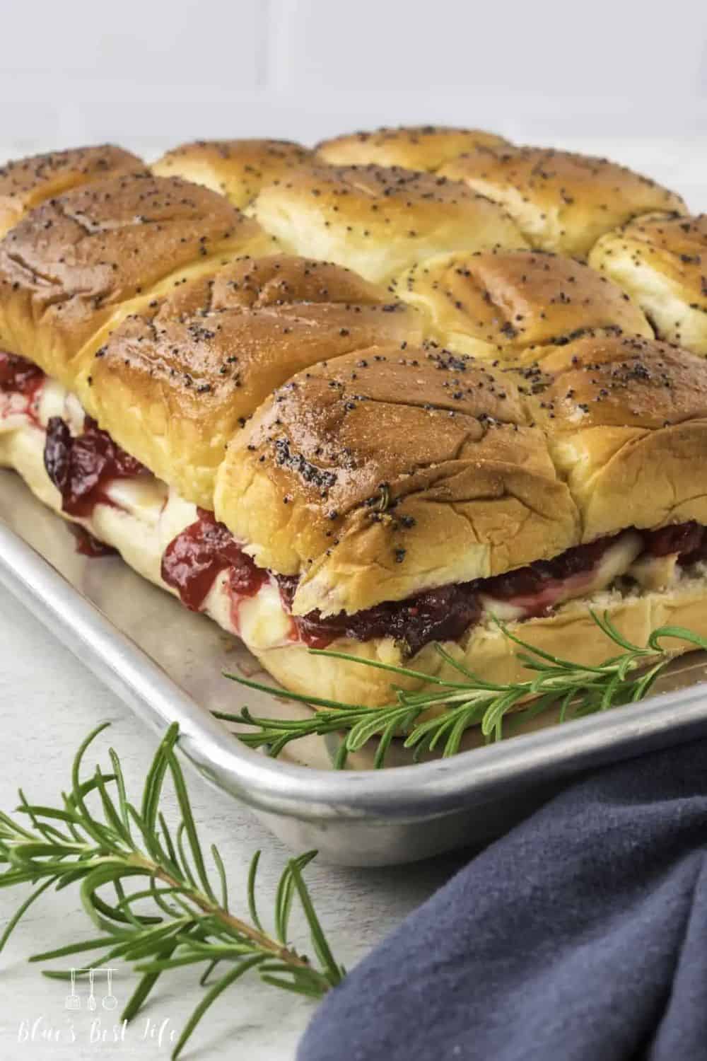 easy turkey sliders cheese Hawaiian rolls mini burgers party game day appetizer kid-friendly bite-sized garlic butter