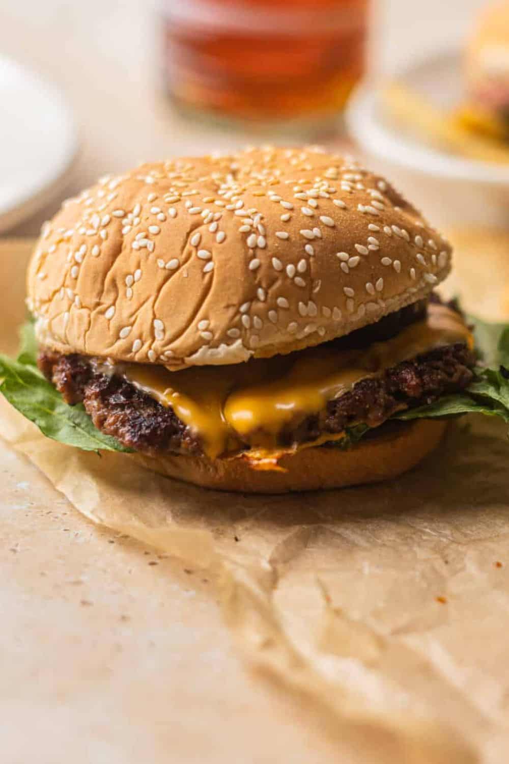 Impossible smash burgers plant-based vegan crispy edges vegan cheese diner-style alternative meatless burger night