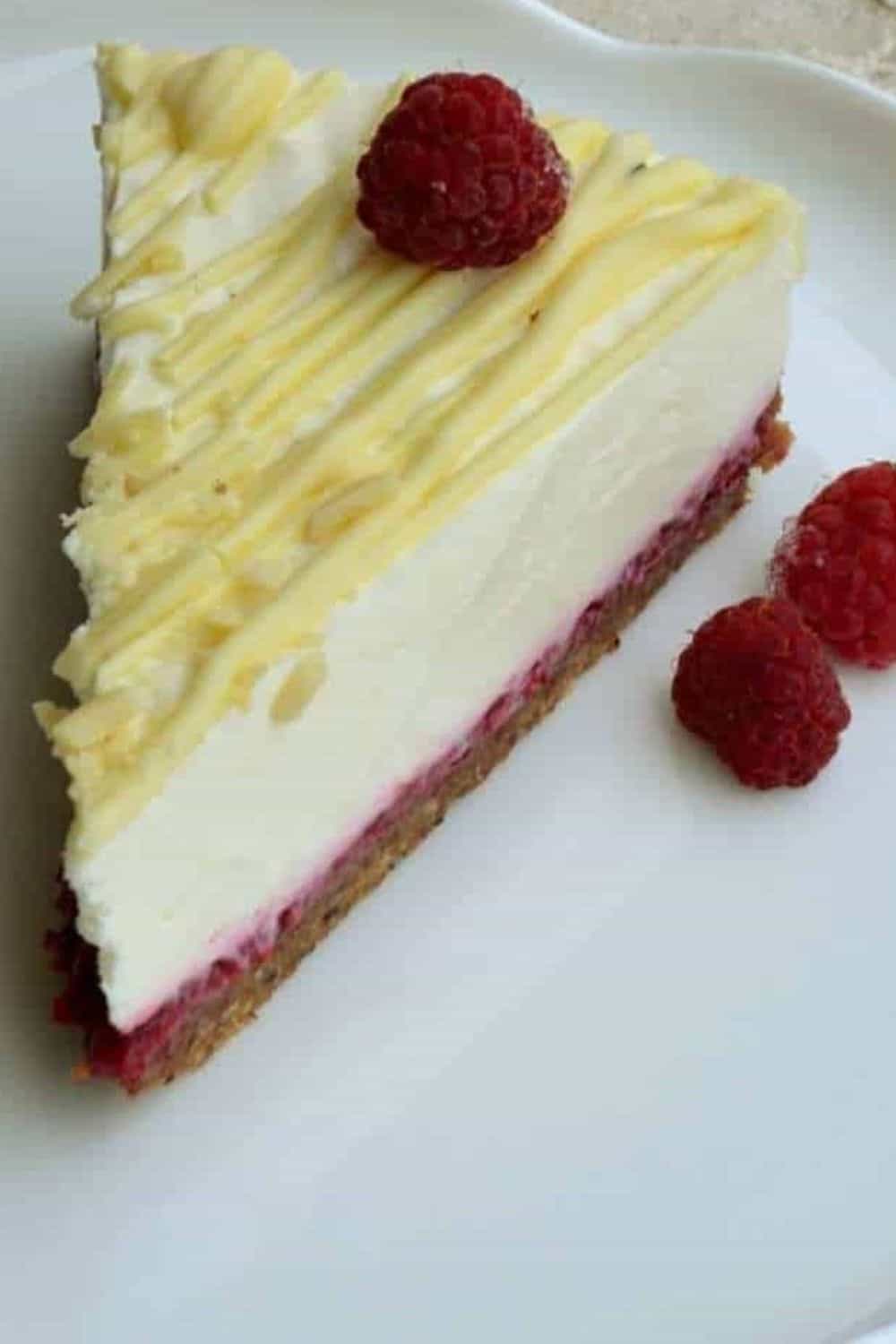 no bake raspberry pistachio cheesecake airy mousse texture pink hue elegant entertaining showstopper summer dessert