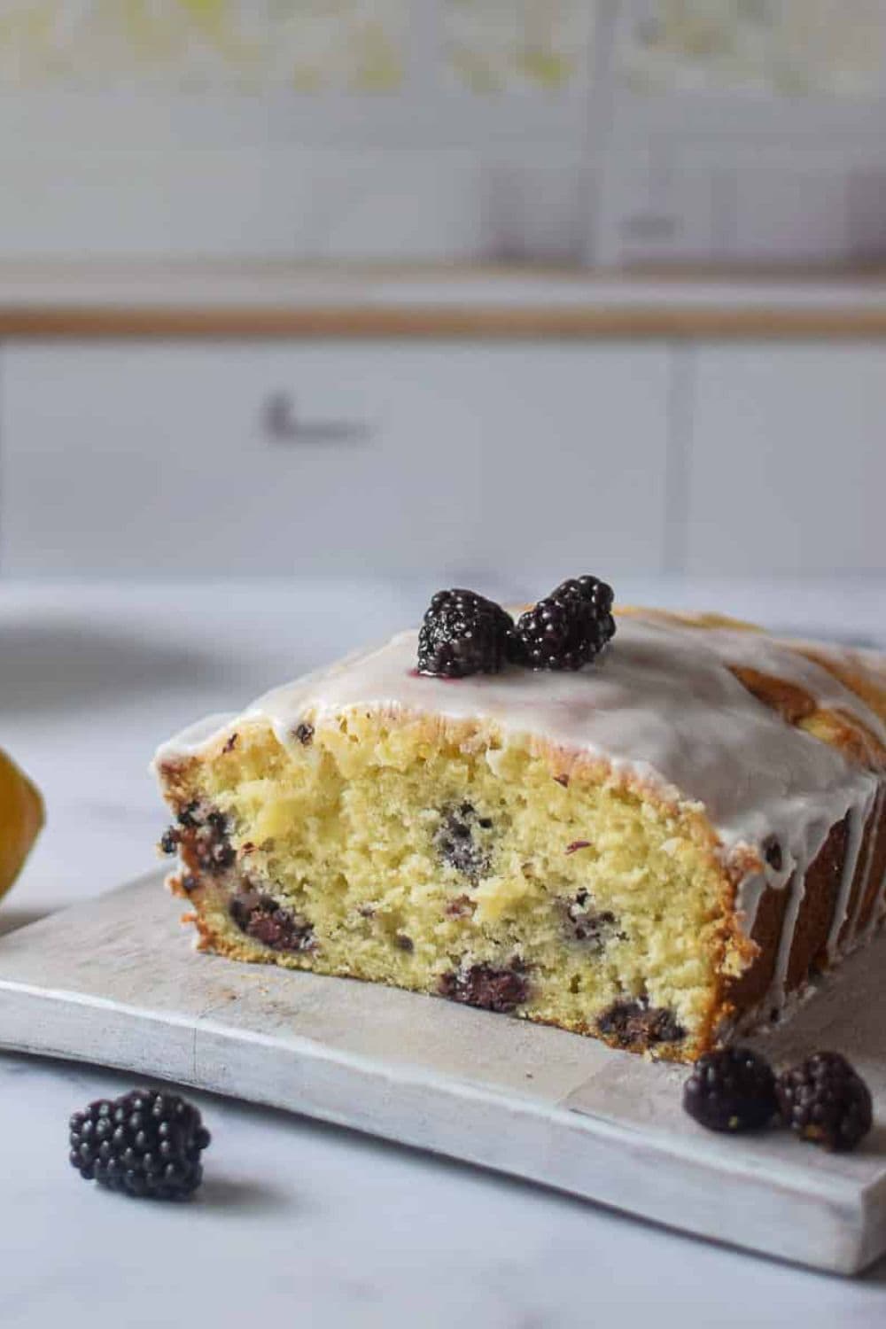 blackberry lemon bread quick loaf buttermilk velvety tangy citrus glaze juicy berries afternoon tea summer baking