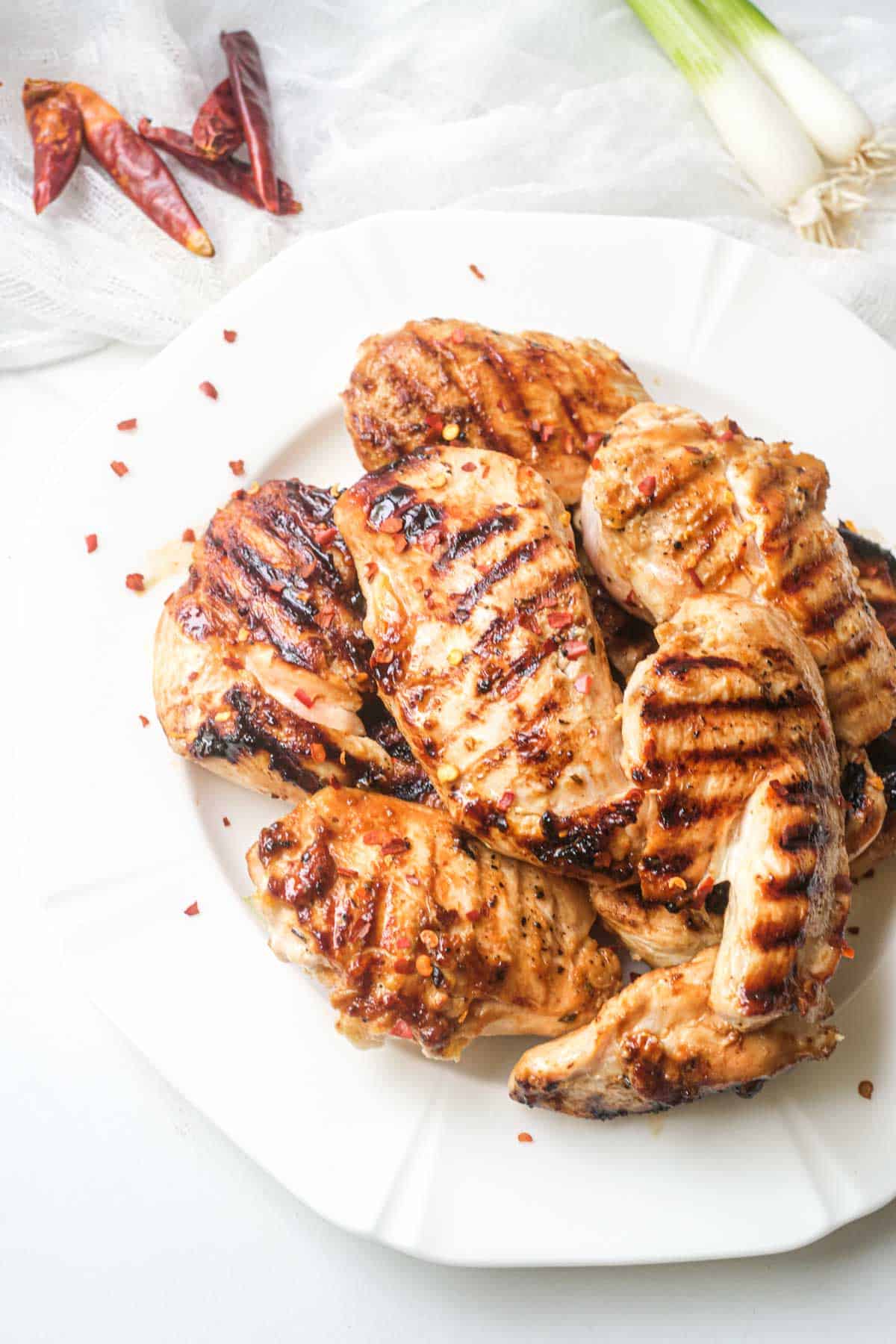 Asian grilled chicken tenders sweet savory soy sauce ginger garlic quick weeknight kid-friendly meal-prep healthy