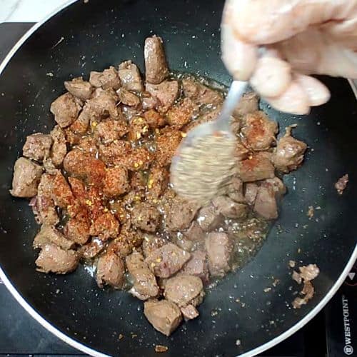 kaleji liver fry making process