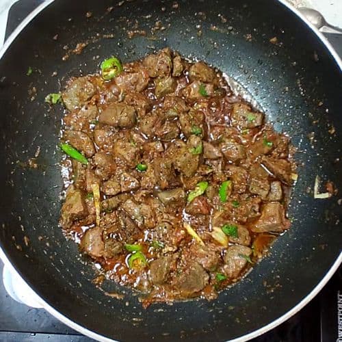 kaleji liver fry making process