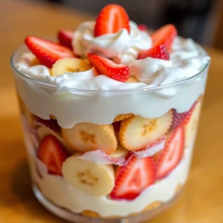 STRAWBERRY BANANA PUDDING - Forfoodiefriends