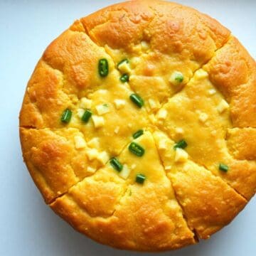 Jalapeño Pepper Jack Cornbread square thumbnail golden cheesy