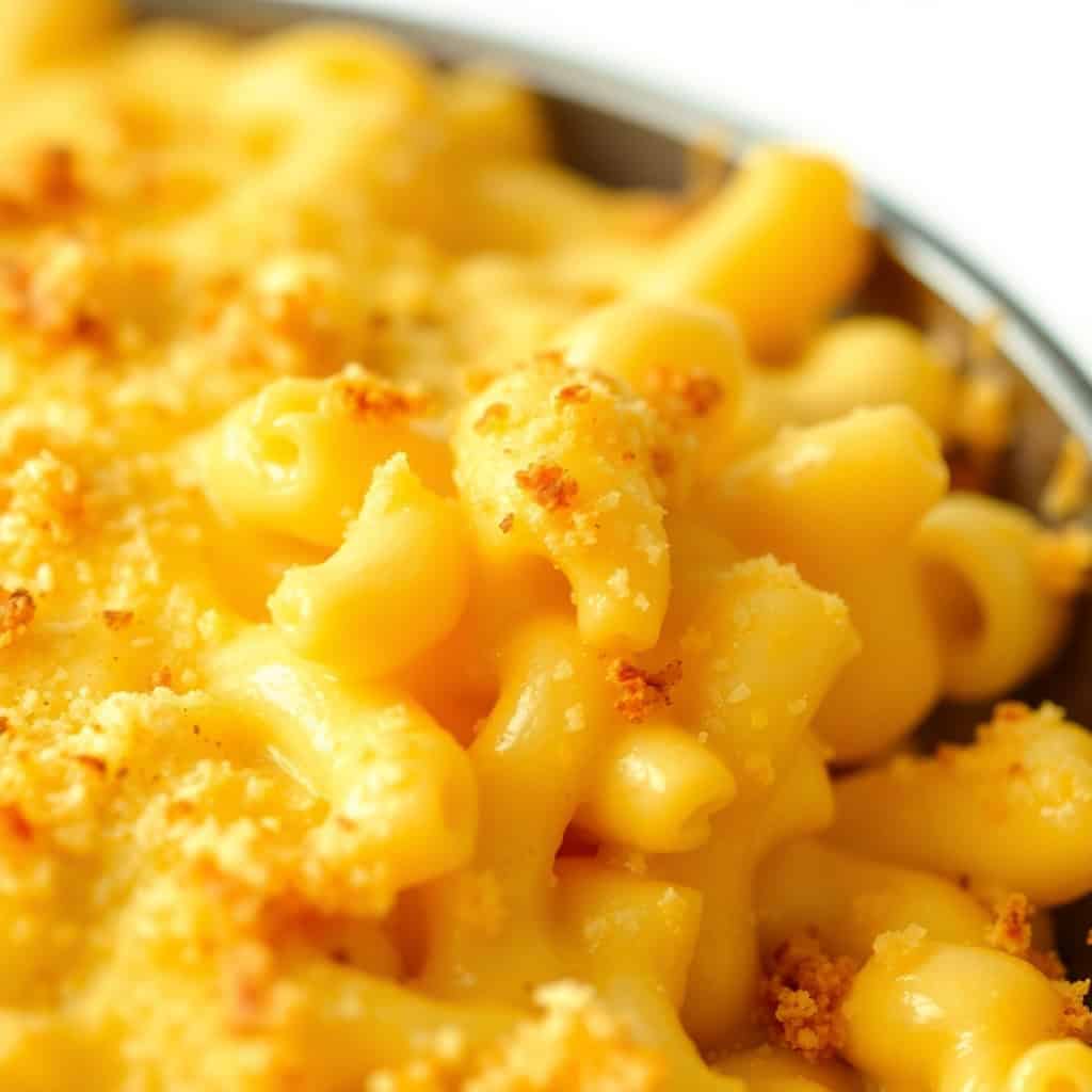 Mac and Cheese Casserole golden panko crust bubbling cheese sauce baked comfort food