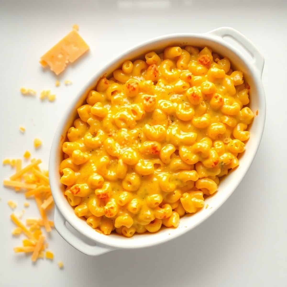 Mac and Cheese Casserole creamy three cheese baked golden panko topping comfort food