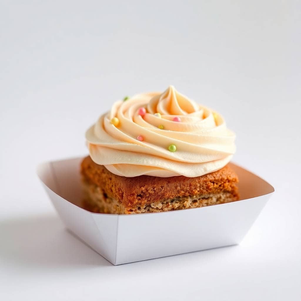 Lunchbox Cake frosted mini layer cake with sprinkles gifting birthday individual portion