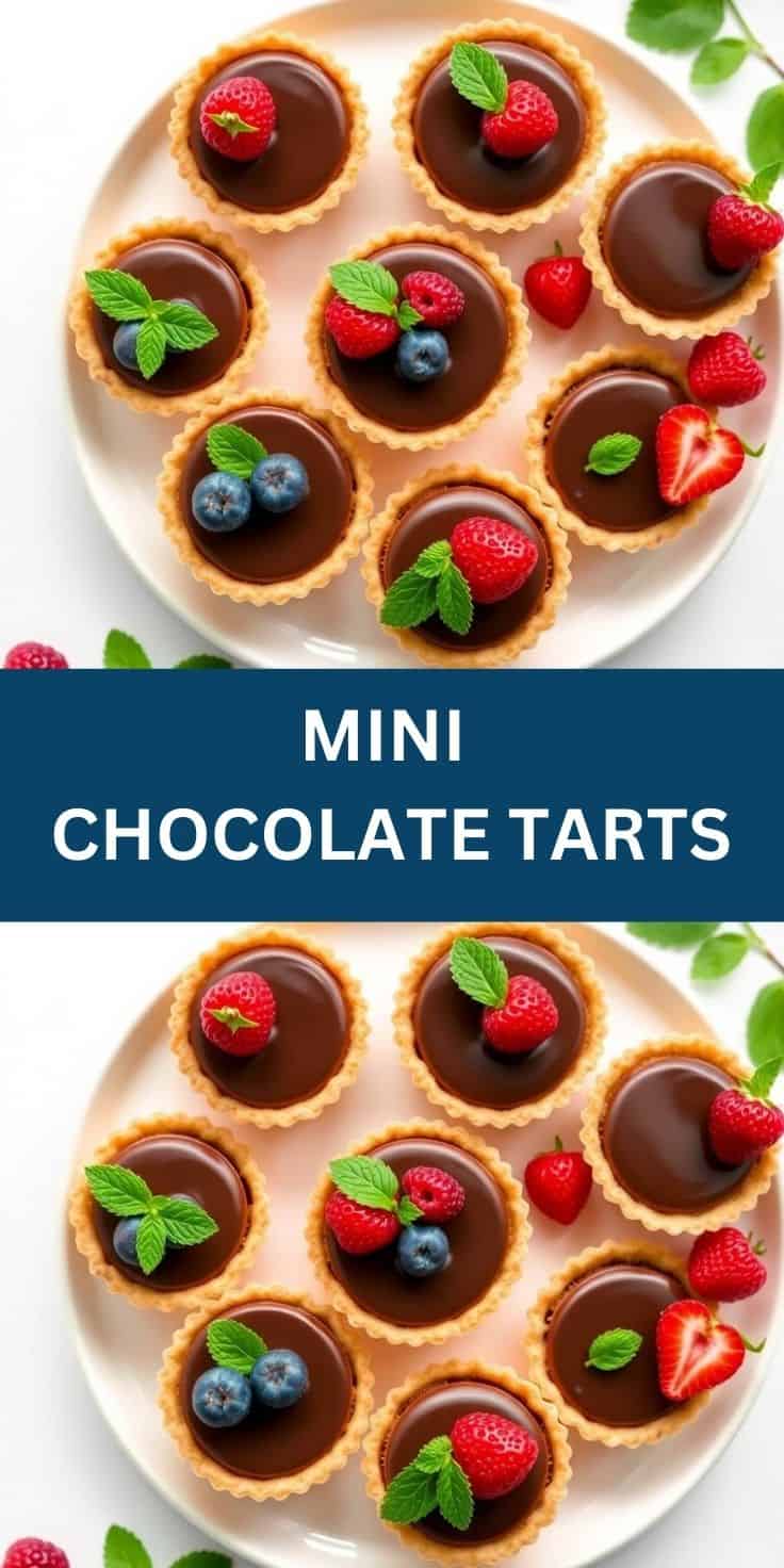 Mini chocolate tarts final closeup