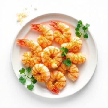 Delicious shrimp coated with Parmesan cheese and crispy crust, perfect for appetizers or main dishes.