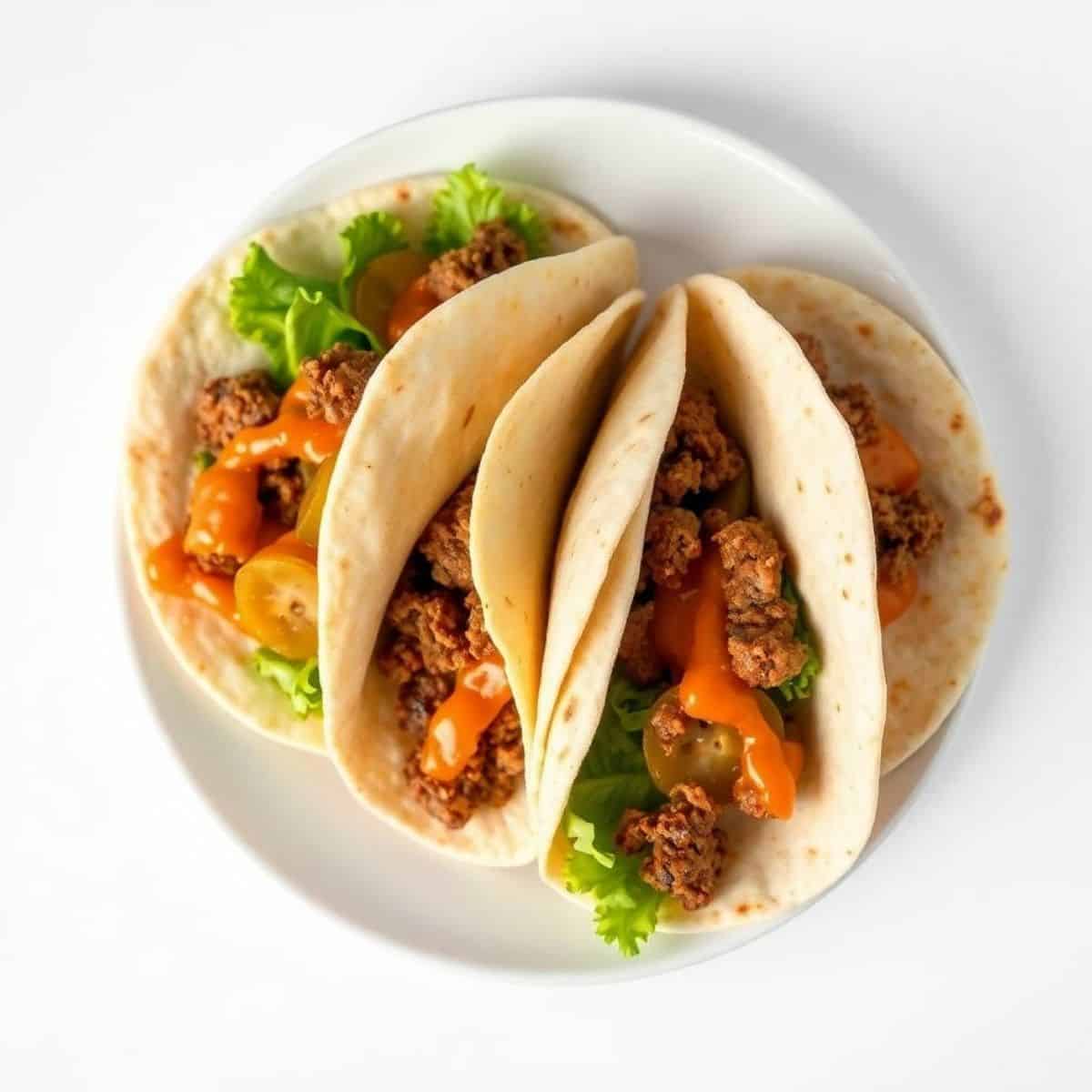 Delicious homemade Big Mac wraps with seasoned beef, lettuce, and special sauce.