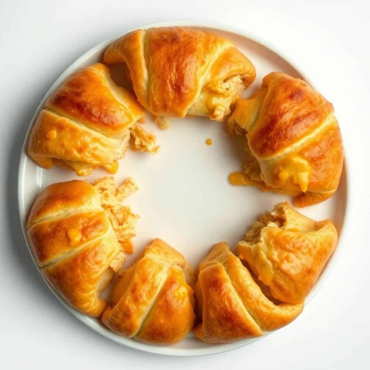 Delicious cheesy chicken crescent rolls baked to golden perfection, perfect for snacks or dinner.