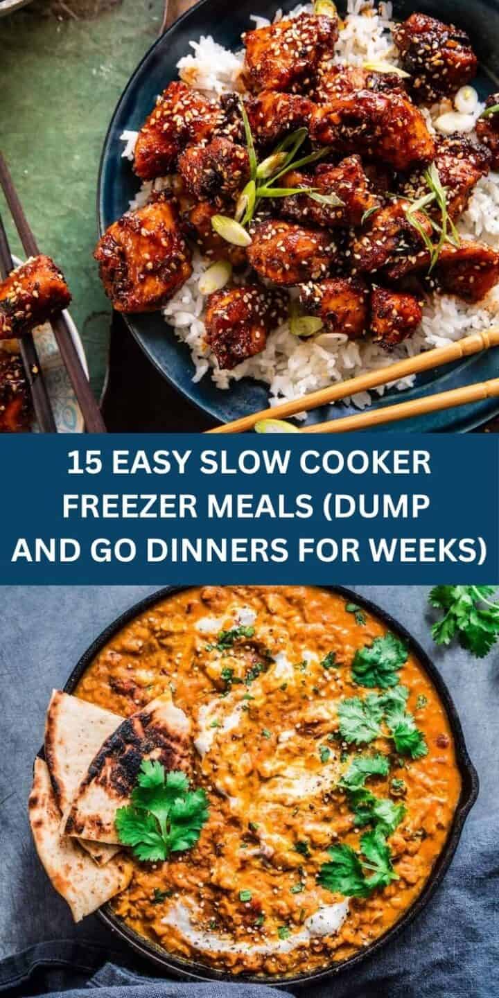 15 EASY SLOW COOKER FREEZER MEALS (DUMP AND GO DINNERS FOR BUSY WEEKS ...